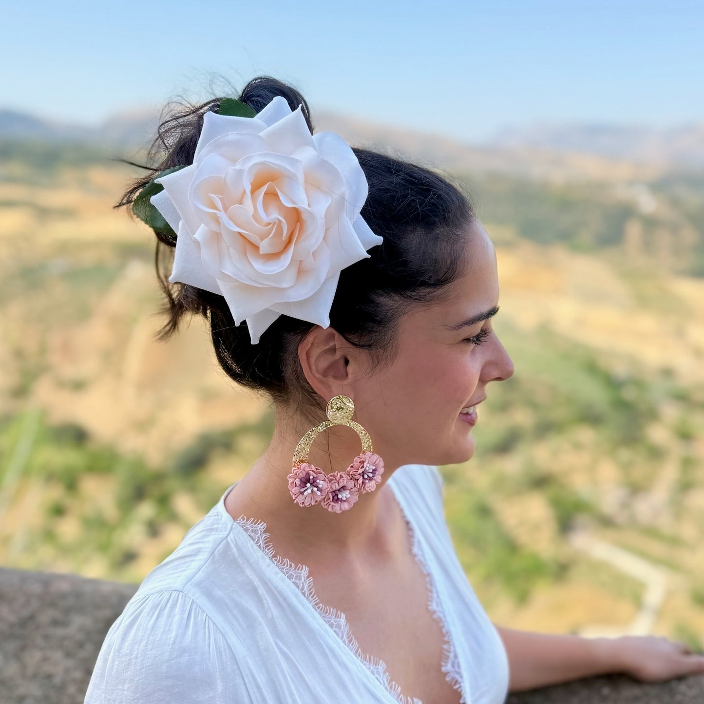 Ohrringe 'Flor Flamenca'