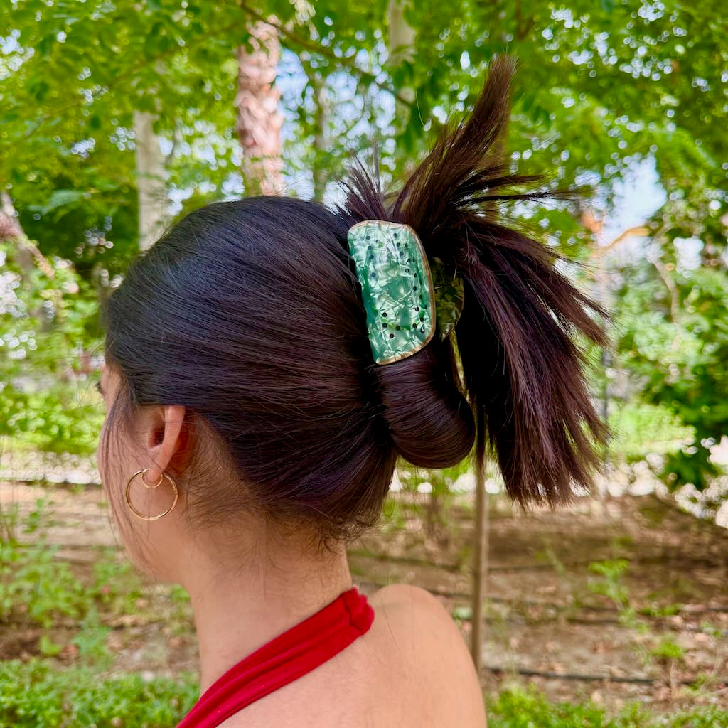 Haarspange 'Greeny Kiwi'