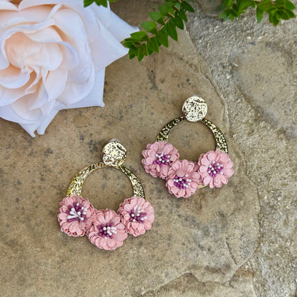 Ohrringe 'Flor Flamenca'