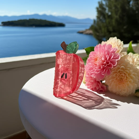 Haarspange 'Half Apple'