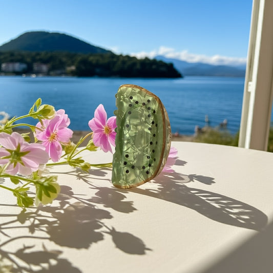 Haarspange 'Greeny Kiwi'